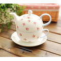 Haonai wholesale elegant ceramic tea pot custom milk pot milk cup set sugar pot set with custom design